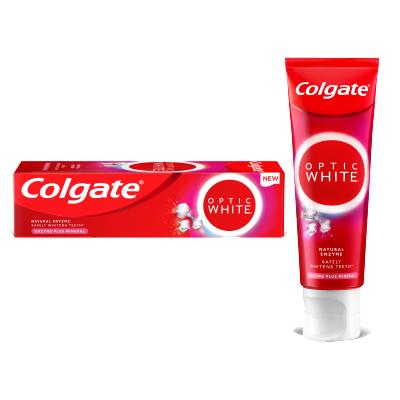 Kem đánh răng làm trắng răng Colgate Optic White Enzyme Plus Mineral