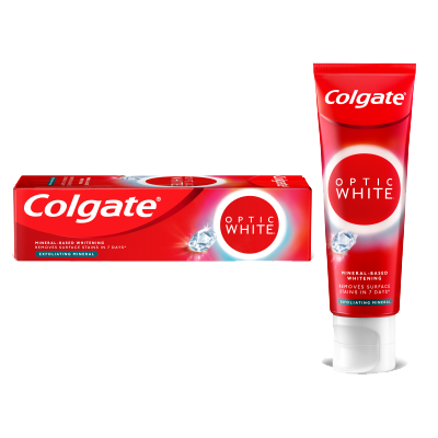 Kem đánh răng làm trắng răng Colgate Optic Exfoliating Mineral
