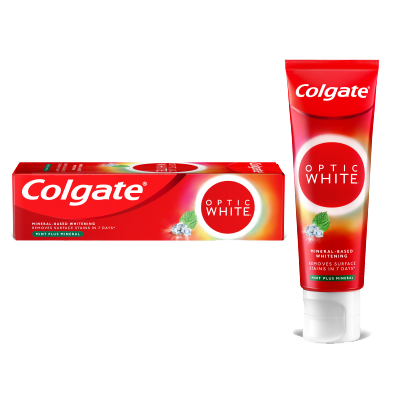 Kem đánh răng làm trắng răng Colgate Optic White Mint Plus Mineral