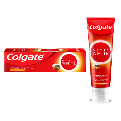 Kem đánh răng làm trắng răng Colgate Optic White Volcanic Mineral