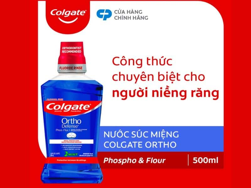  Nước súc miệng Colgate Ortho Defense phù hợp cho người niềng răng 