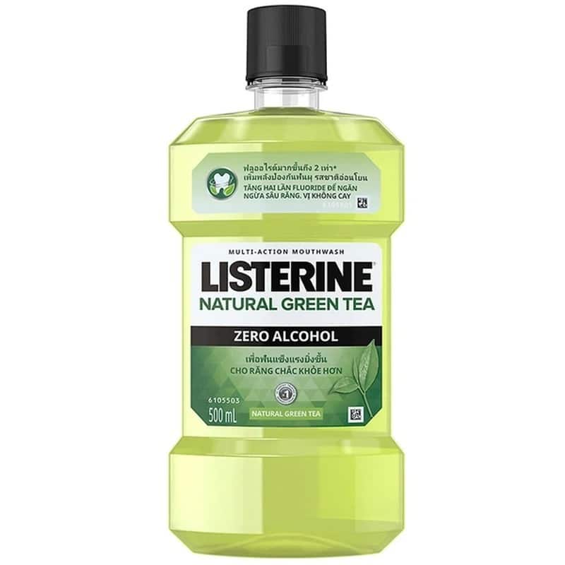 Nước súc miệng thảo dược Listerine Natural Green Tea Nước súc miệng thảo dược Listerine Natural Green Tea