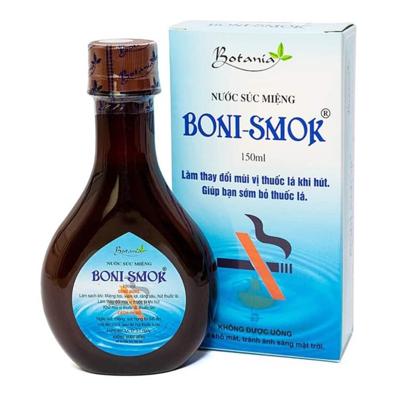 Nước súc miệng thảo dược Boni-Smok cho người hút thuốc lá Nước súc miệng thảo dược Boni-Smok cho người hút thuốc lá