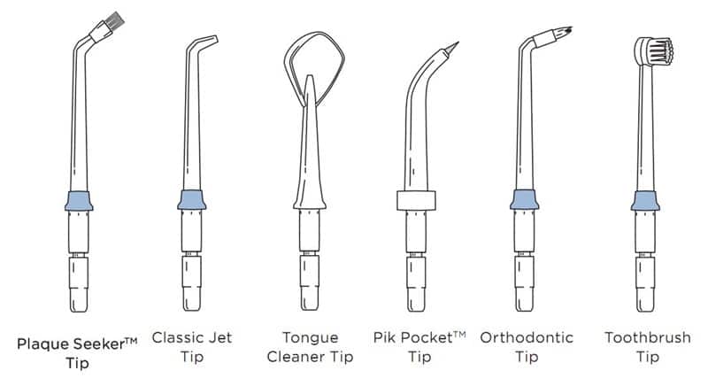 Các loại đầu tăm nước khác nhau