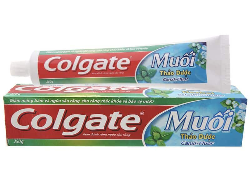 Kem Đánh Răng Colgate muối thảo dược thành phần tự nhiên an toàn 