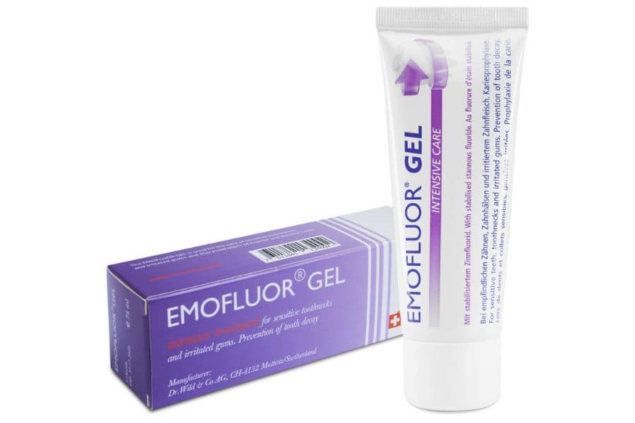 Emofluor Gel là loại thuốc dạng gel chuyên dùng cho chữa trị các bệnh lý về chân răng