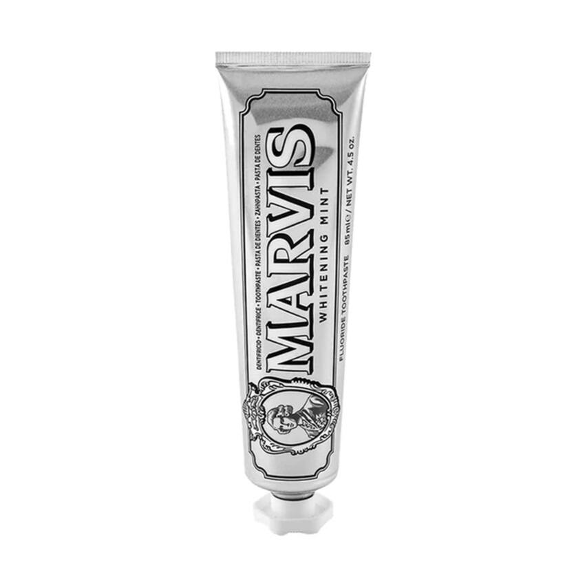 Kem đánh răng trắng sáng Marvis màu bạc Whitening Mint