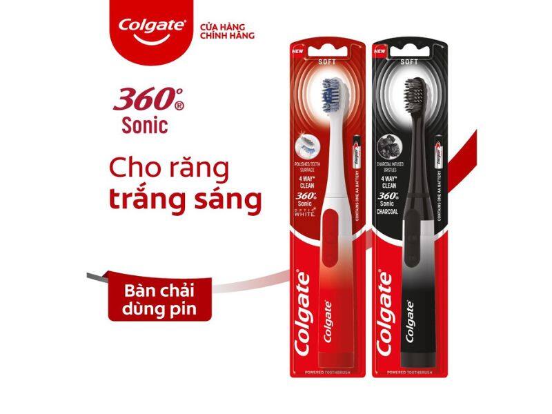 Bàn chải điện Colgate Sonic 360 loại bỏ mảng bám ở những vị trí khó