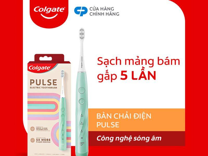 Bàn chải điện Colgate PULSE có 3 chế độ làm sạch linh hoạt