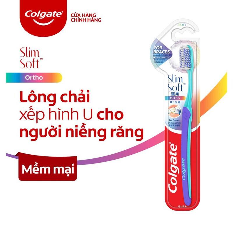 Bàn chải rãnh Colgate Slimsoft Ortho cho người niềng răng