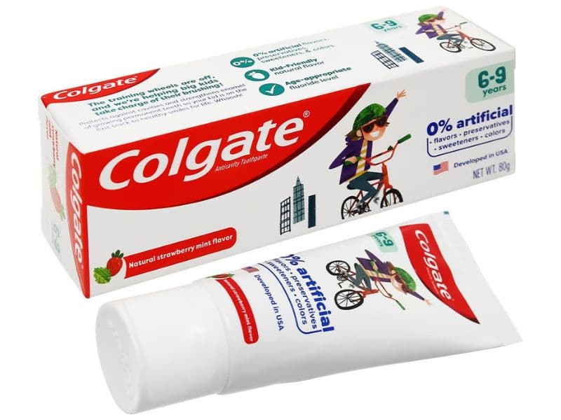 Kem đánh răng có Fluor Colgate Kid ngừa sâu răng, an toàn cho bé