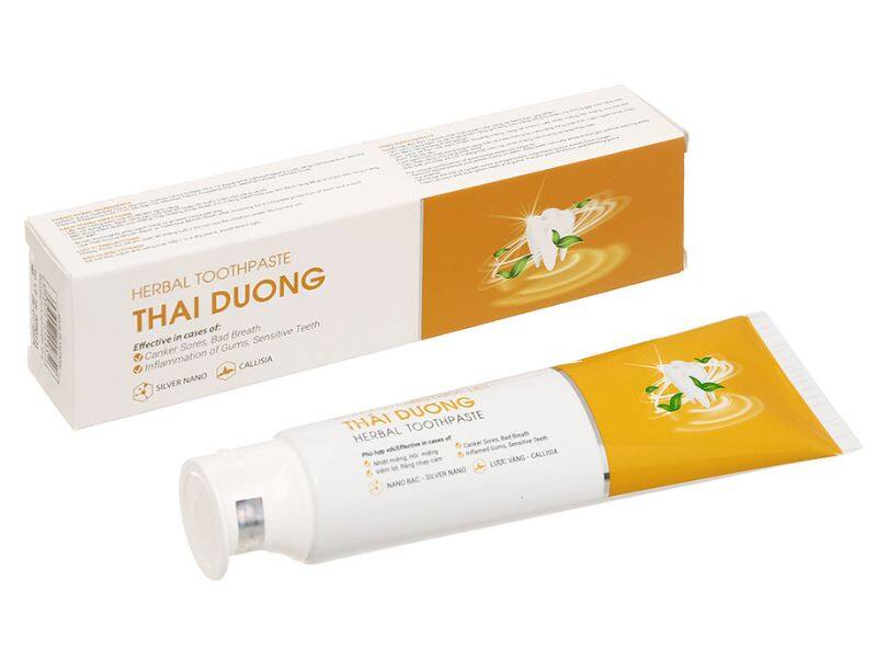 Kem đánh răng Thái Dương chứa dược liệu bảo vệ nướu, răng