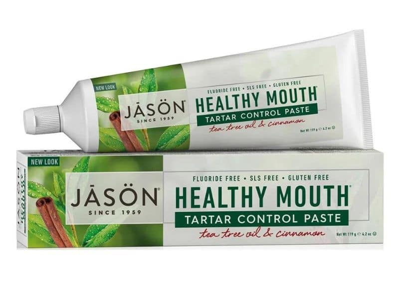  Kem đánh răng không flour Jason Healthy Mouth làm từ tràm trà, quế