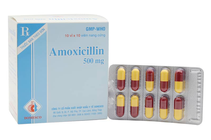 Thuốc đau răng Amoxicillin 500mg trị đau răng