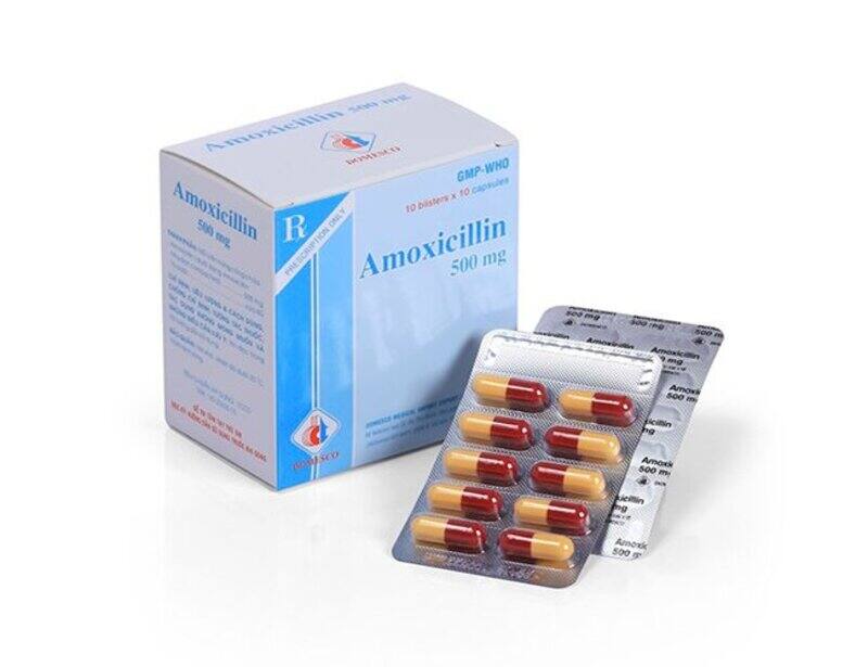 Thuốc kháng sinh Amoxicillin