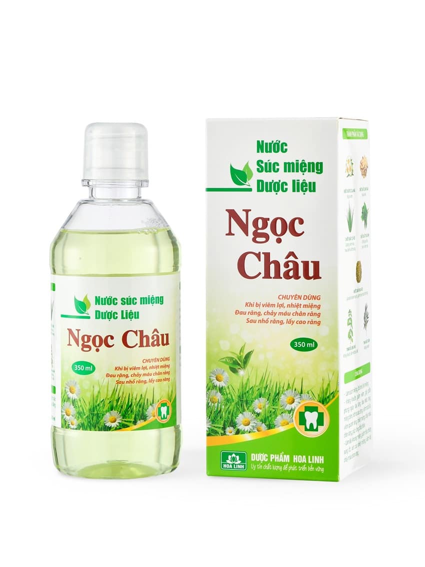 Nước súc miệng dược liệu Ngọc Châu cho răng niềng