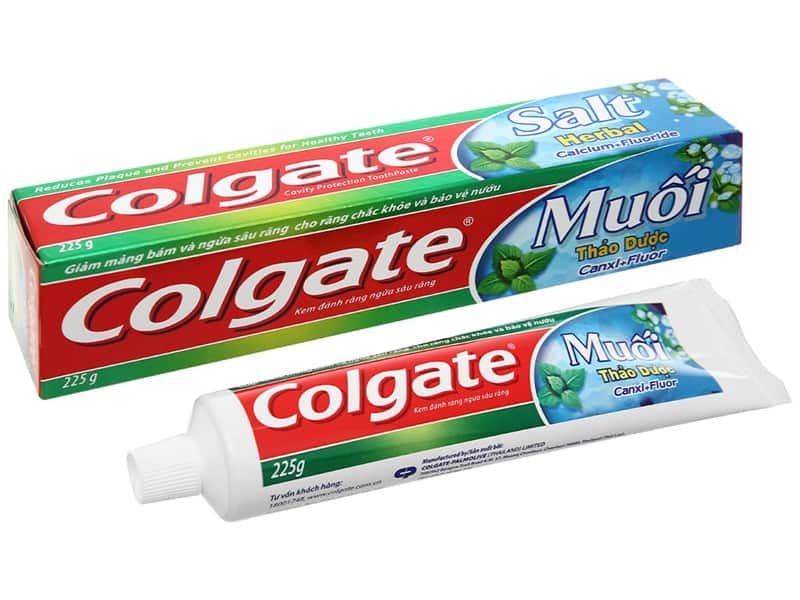 Kem đánh răng Colgate muối thảo dược Canxi + Flour 225g