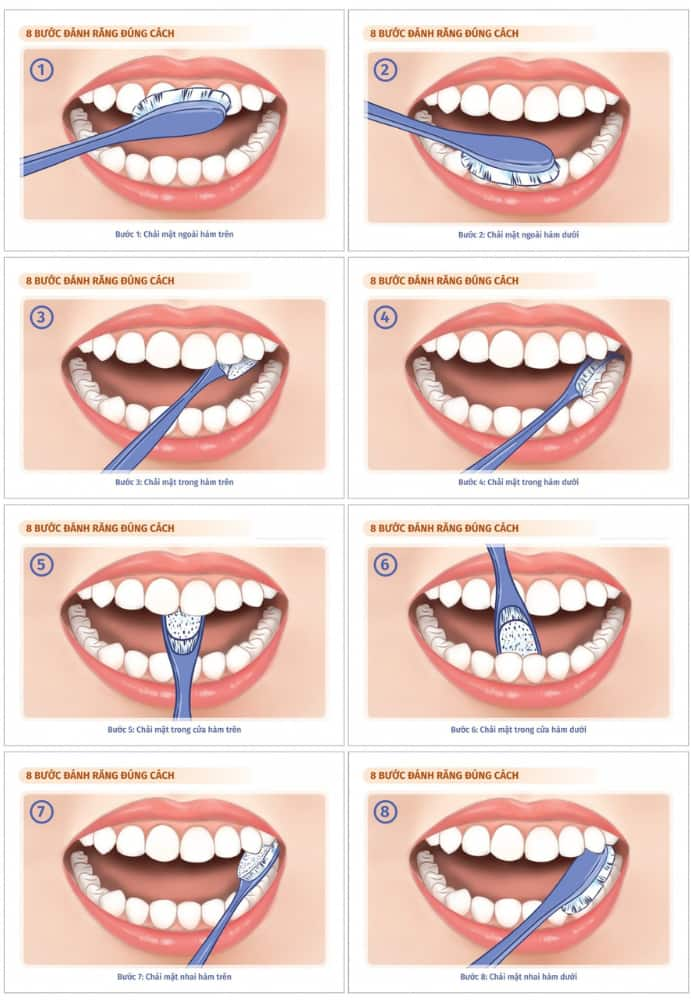 Cách chải răng đúng cách