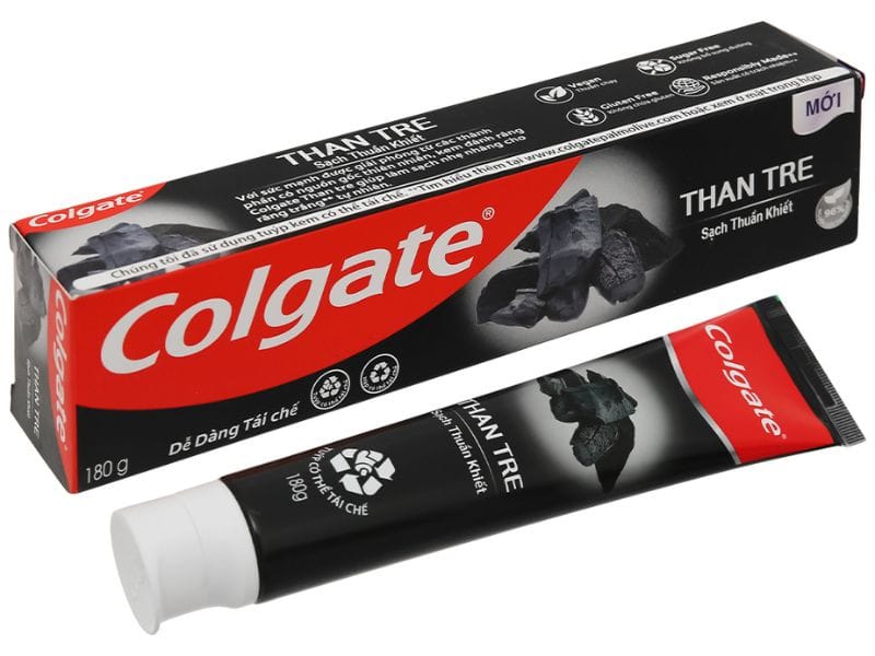 Kem đánh răng than hoạt tính Colgate giúp răng trắng sáng