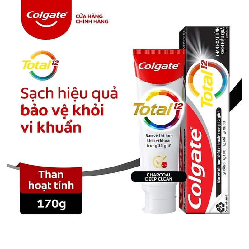 Kem đánh răng than hoạt tính Colgate Total Charcoal Deep Clean