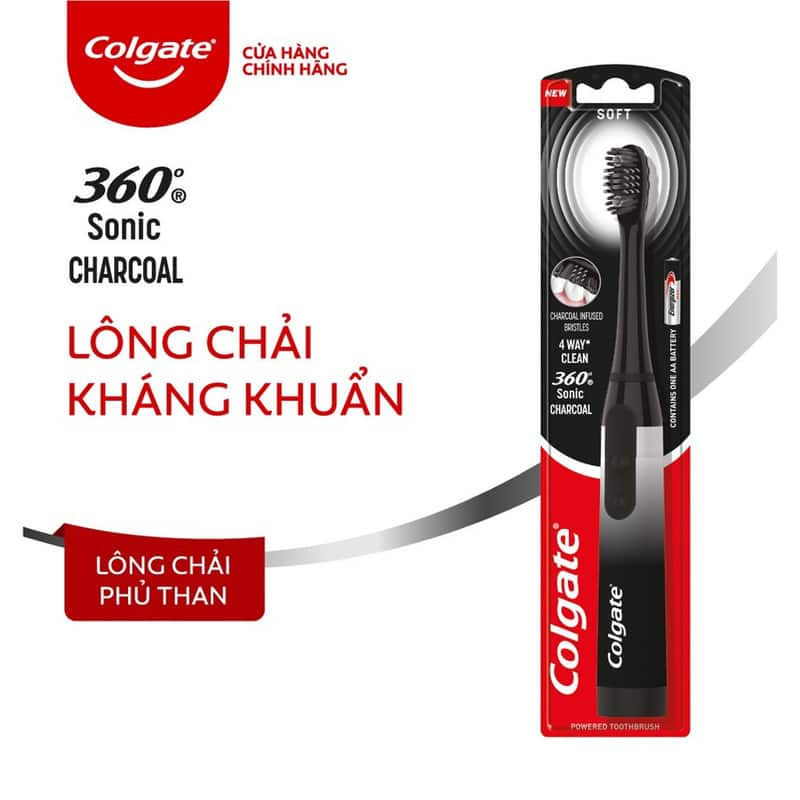 Sản phẩm bàn chải điện Colgate 360 Sonic Charcoal