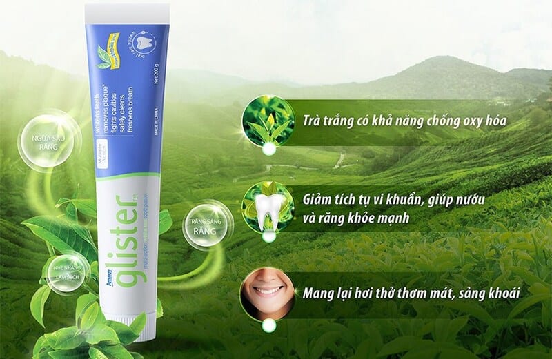 Kem đánh răng trắng răng Glister tốt nhất hiện nay