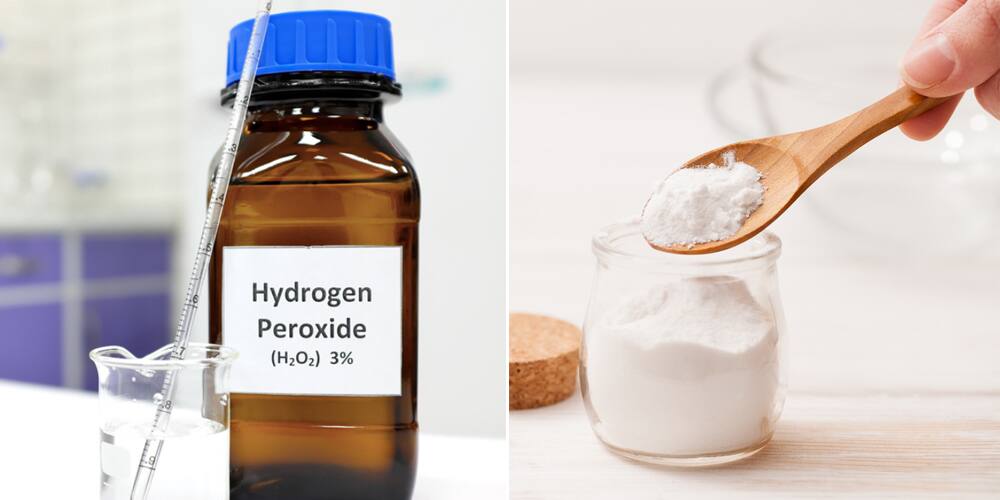 cách làm trắng răng bằng baking soda và Hydrogen Peroxide