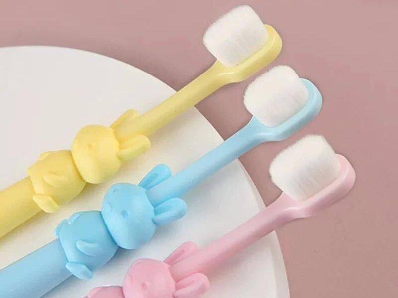 Bàn chải Cotton 2Y+ chăm sóc răng miệng toàn diện cho bé