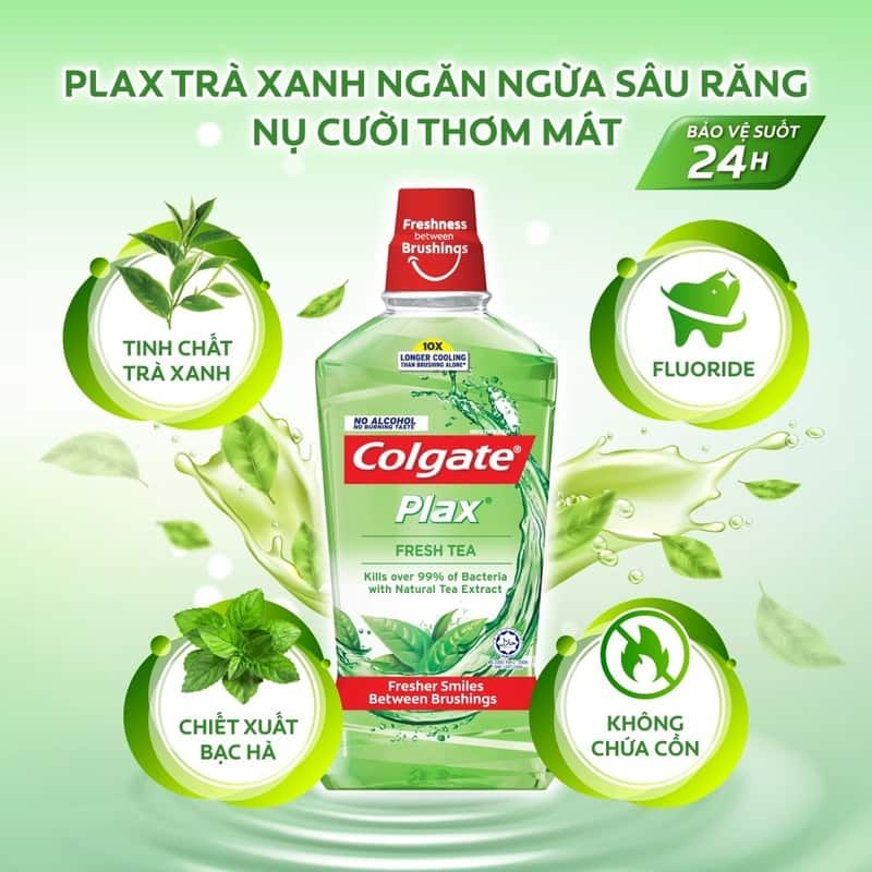 Nước súc miệng Colgate Plax trị hôi miệng