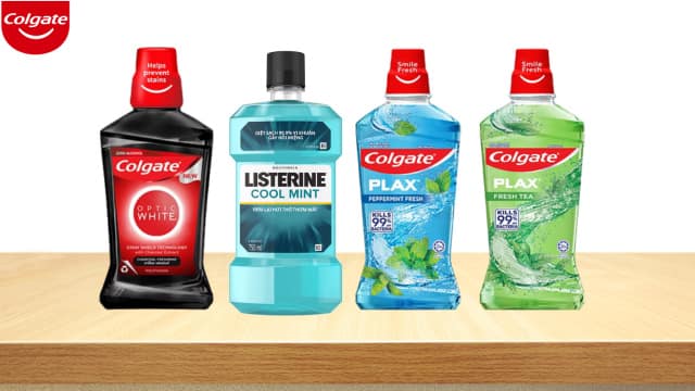 Sự khác nhau giữa nước súc miệng sát khuẩn và kháng viêm - colgate