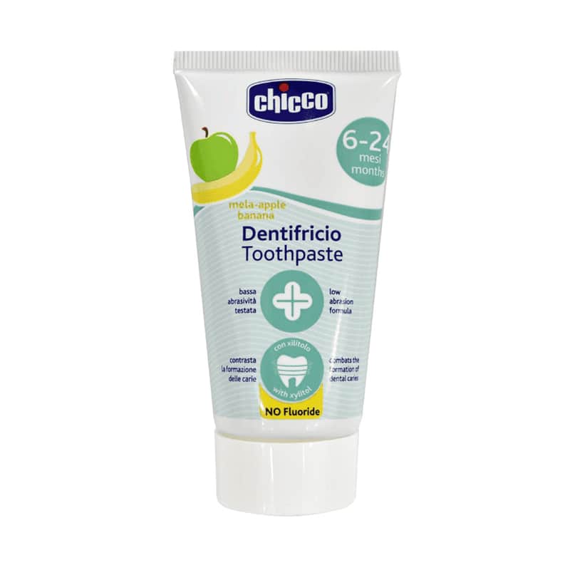 Kem đánh răng Chicco nuốt được cho bé