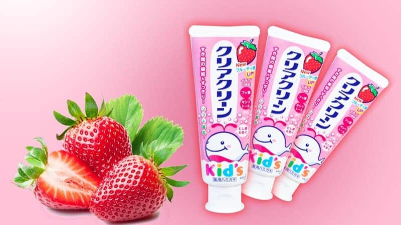 Kem đánh răng KAO nuốt được cho bé