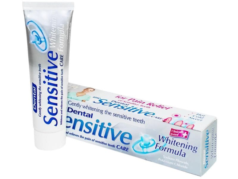 Kem đánh răng Dental Sensitive Whitening cho răng nhạy cảm đến từ Bulgaria 