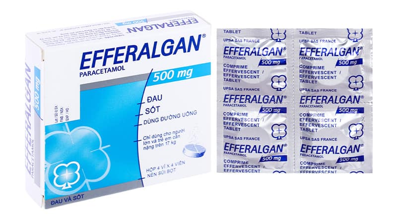 Thuốc kháng sinh Efferalgan có tác dụng giảm đau răng