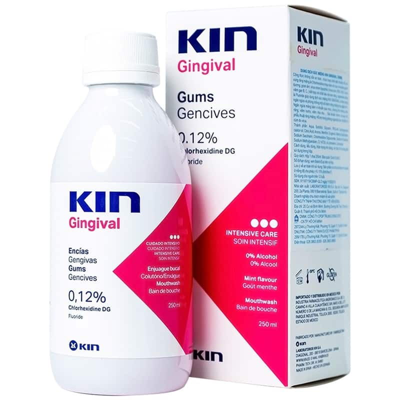 Thuốc trị hôi miệng dạng nước súc miệng KIN Gingival