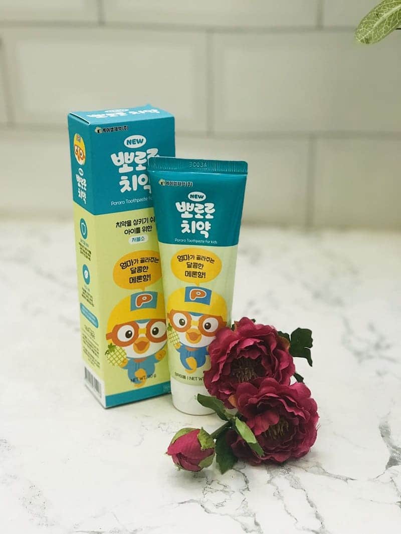 Kem đánh răng cho bé 1 tuổi Pororo