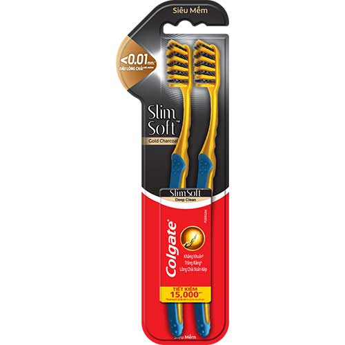 Bàn chải Colgate Slimsoft Charcoal Gold