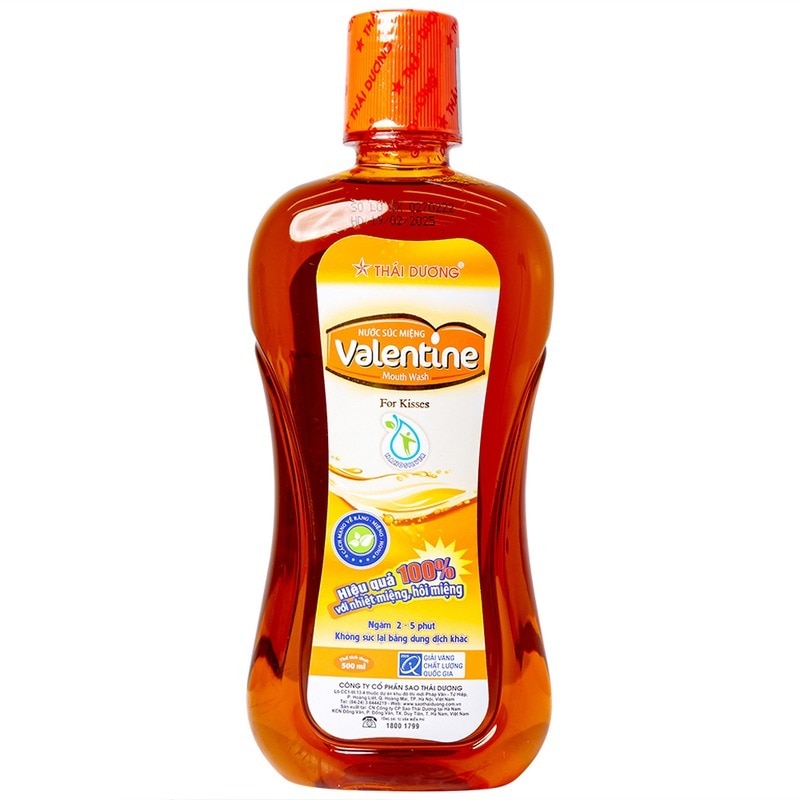 Nước súc miệng thảo dược tự nhiên Valentine