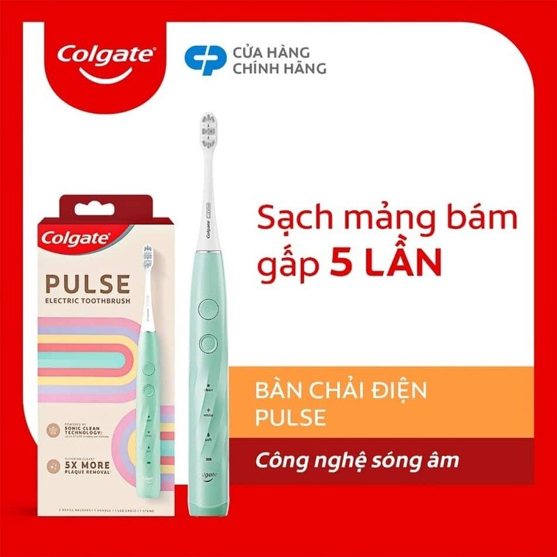 Bàn chải điện Colgate PULSE cho người niềng răng
